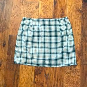 Nasty Gal Plaid Mini Skirt